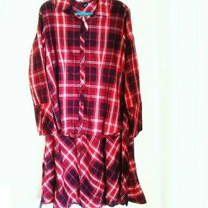 Ashley Stewart Plaid Shirt